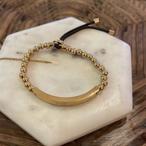 Michael Kors gold and black bracelet